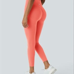 HALARA UltraSculpt High Waist Butt Lifting Tummy Control Bright Orange Leggings